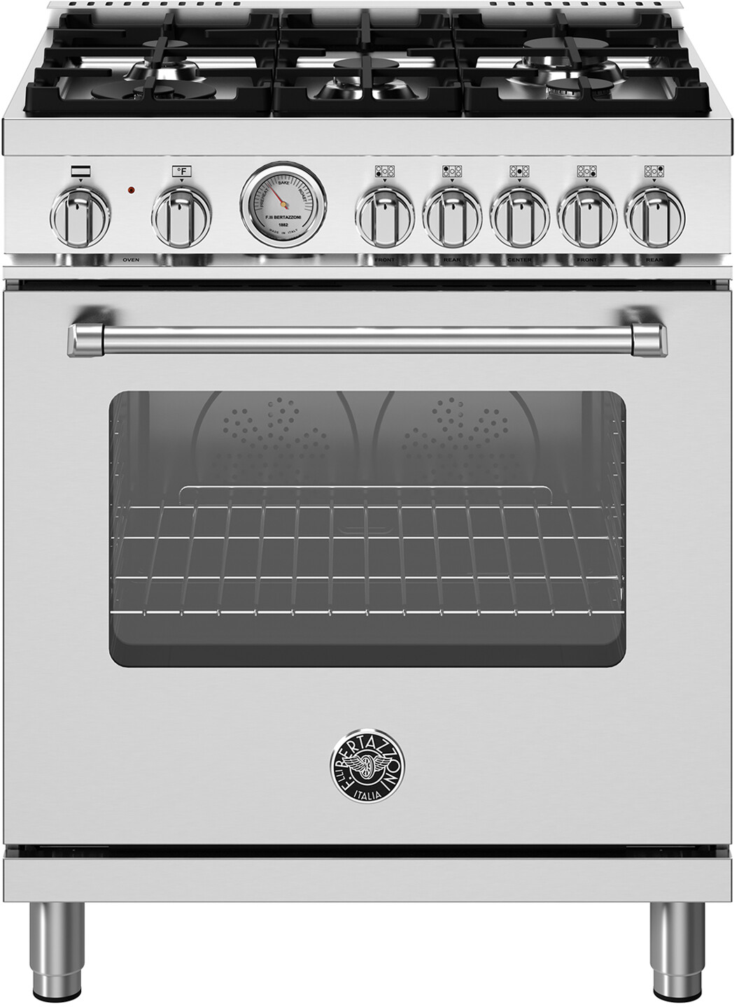 Master 30"" Dual Fuel Liquid Propane Range - Bertazzoni MAS305DFMXVLP