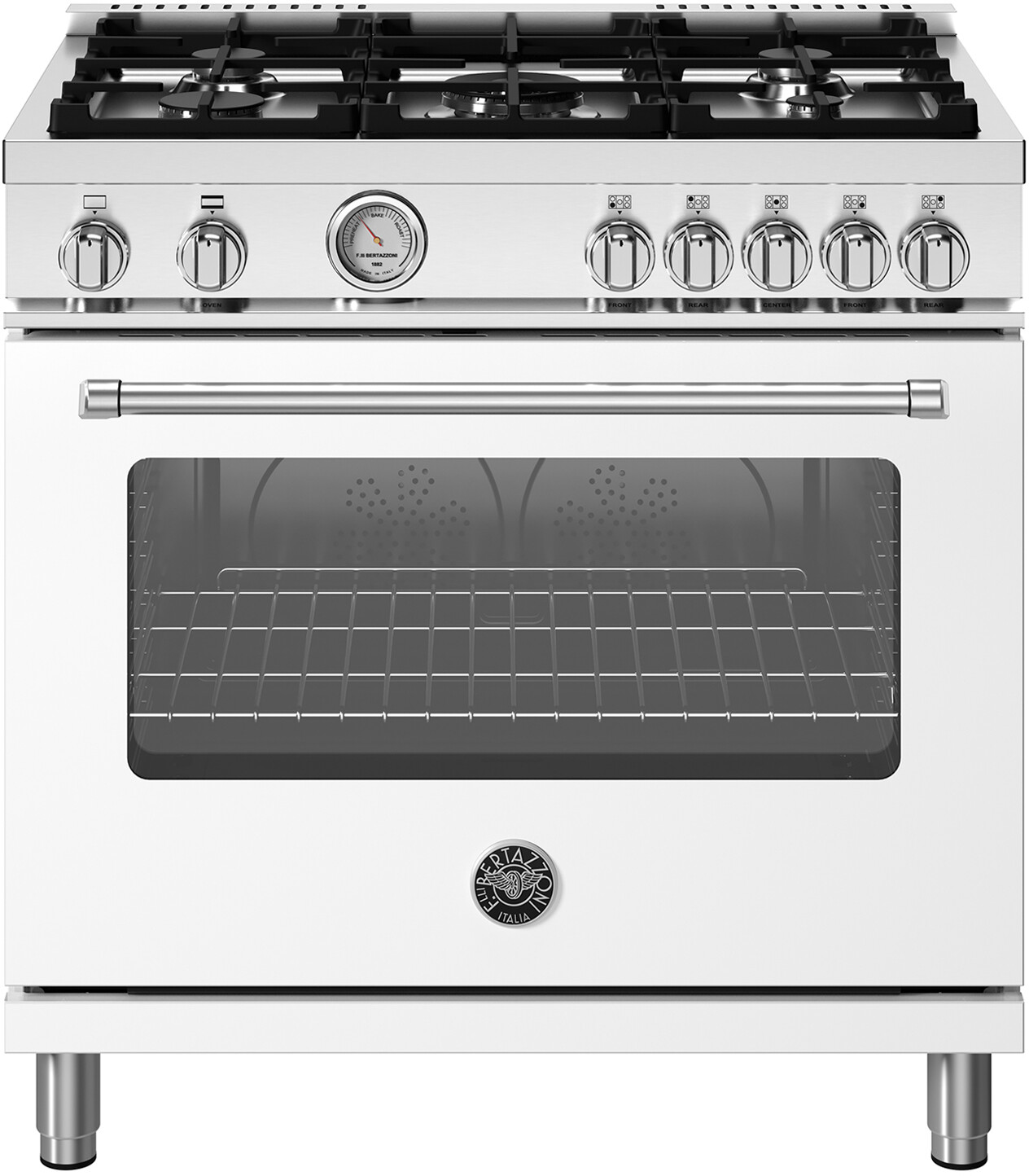 Master 36"" Liquid Propane Range - Bertazzoni MAS365GASBIVLP