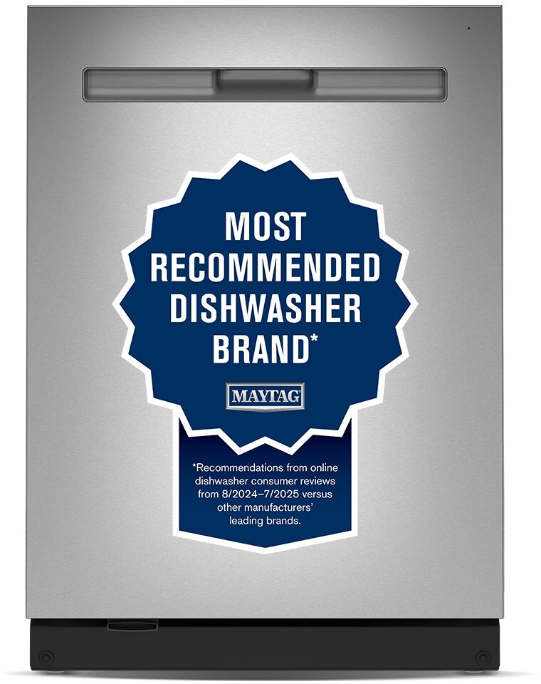 Maytag Top Control Dishwasher W/ Powerblast Cycle And Powerdry, 24 In. In Fingerprint Resistant Stainless Steel