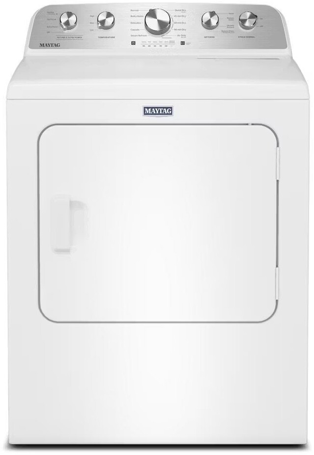 Maytag MED5605RW 29 inch Electric Dryer with 7 cu. ft. Capacity, Pet Pro Option, Steam Refresh Cycle and Moisture Sensing (White)