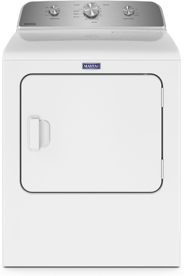 Maytag MGD4500MW 29 inch Gas Dryer with 7 cu. ft. Capacity, 7 Cycles, Interior Drum Light, Powder Coated Drum, Wrinkle Prevent Phase, in White