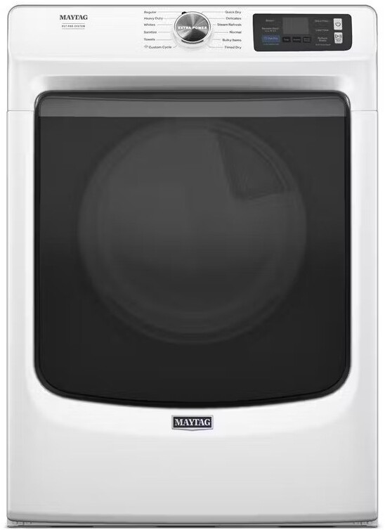Maytag MGD7020RW Smart Pet Pro Front Load Gas Dryer - 7.4 Cu. Ft. - Pet Hair Removal, Steam Enhancements, Advanced Moisture Sensing