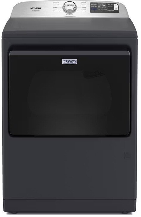 Maytag MGD7205RF 27 Inch Smart Gas Dryer with 7.4 cu. ft. Capacity, Pet Pro System, Wrinkle Prevent Option, Sanitize Cycle, Lint Trap, Advancing Moisture Sensing (Midnight Steel)