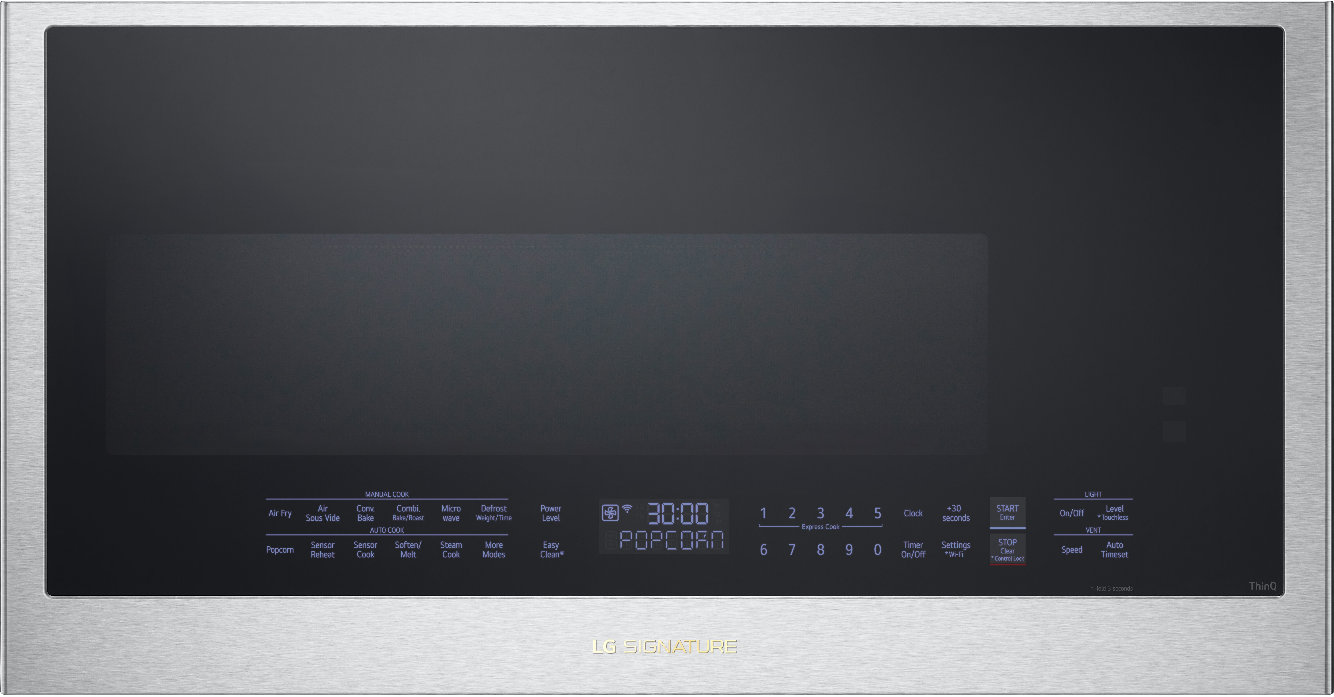 LG Signature MHEU1738X 30 inch Smart Over-the-Range Convection Microwave Oven with 1.7 cu. ft. Capacity, Air Fry, 950 Watts Cooking Power, 300 CFM and Air Sous Vide in PrintProof Stainless Steel (PrintProof Stainless Steel)