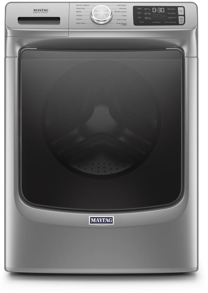 Maytag MHW6630HC 27 inch Front Load Washer with 4.8 cu. ft. Capacity, Extra Power, 16 Hr Fresh Hold Option and Quick Wash Cycle (Metallic Slate)