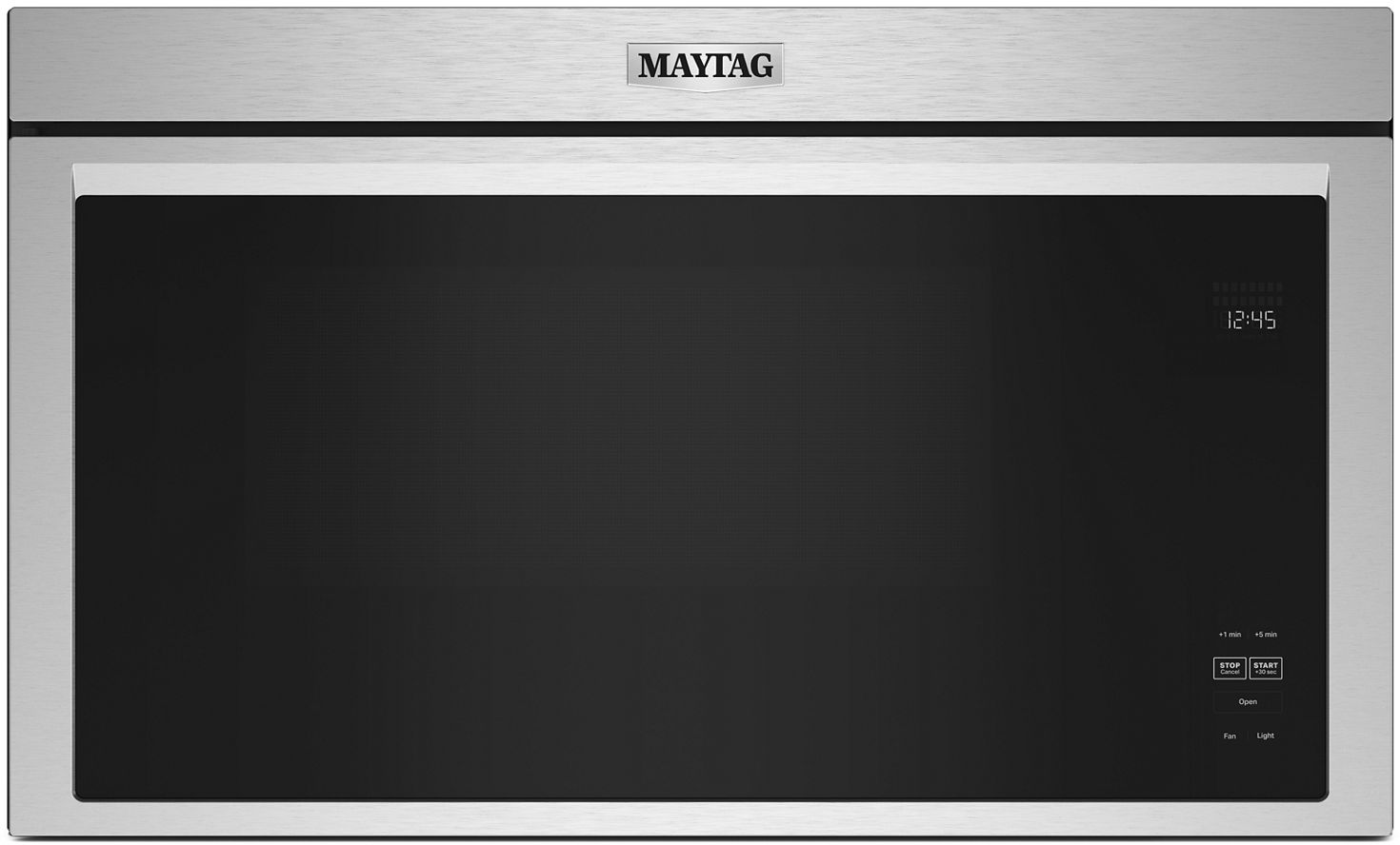 Maytag MMMF6030PZ 30 inch Over-The-Range Microwave with 1.1 cu. ft. Capacity, Sensor Cook, Non-stick interior coating, Steam clean (Stainless Steel)
