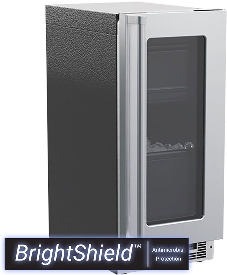 Marvel Appliances 39 Lb. Daily Production Cube Clear Ice Built-in Ice Maker with Glass Door | Fridge.com