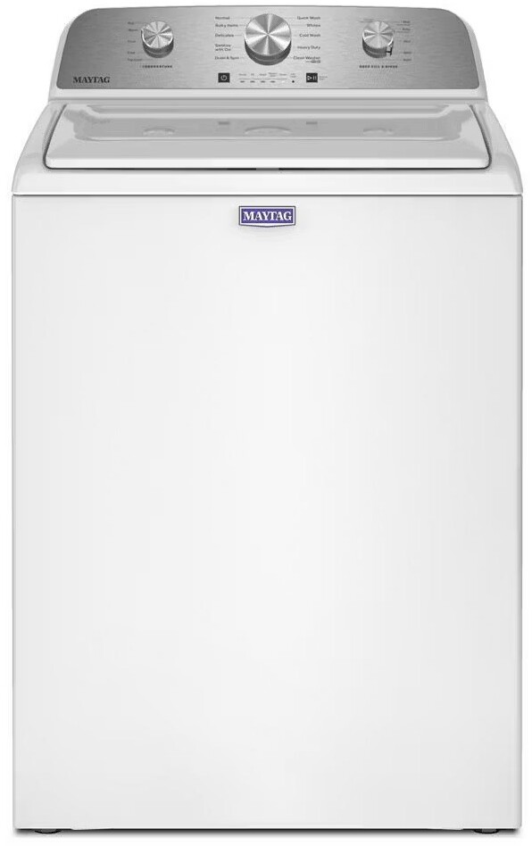 Maytag MTW4200SW 28 inch Top Load Washer with 4.3 cu. ft. Capacity, Deep Fill Option, Power Impeller, Auto Sensing and Stainless Steel Wash Basket in White