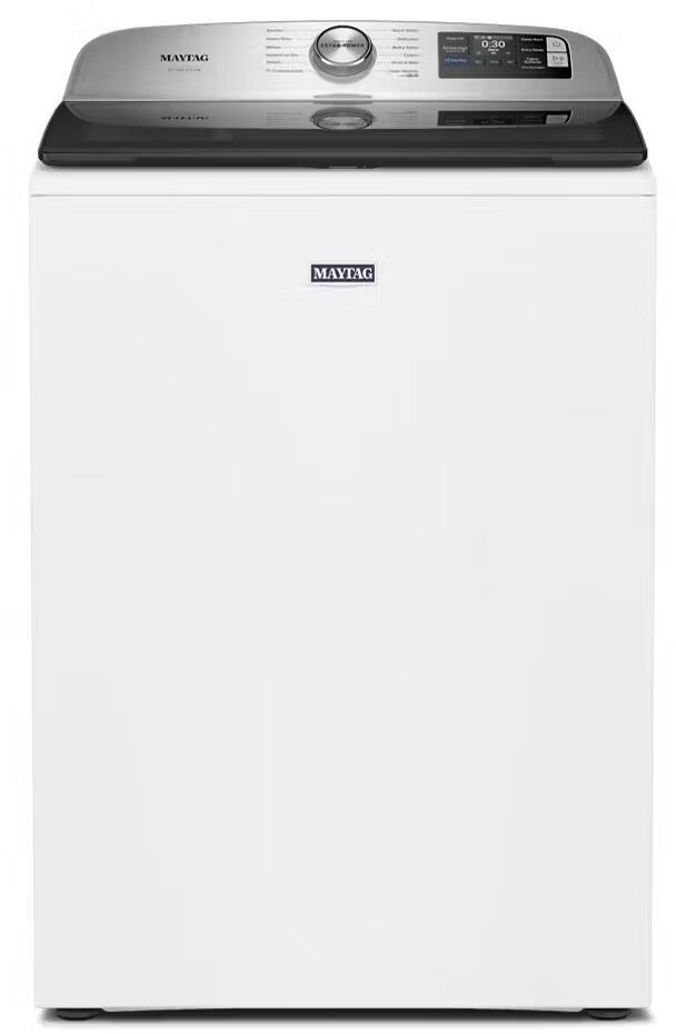 Maytag MTW7200RW 28 inch Smart Pet Pro Top Load Washer with 5.3 cu. ft. Capacity, Pet Pro System, Extra Power Option and Power Impeller (White)