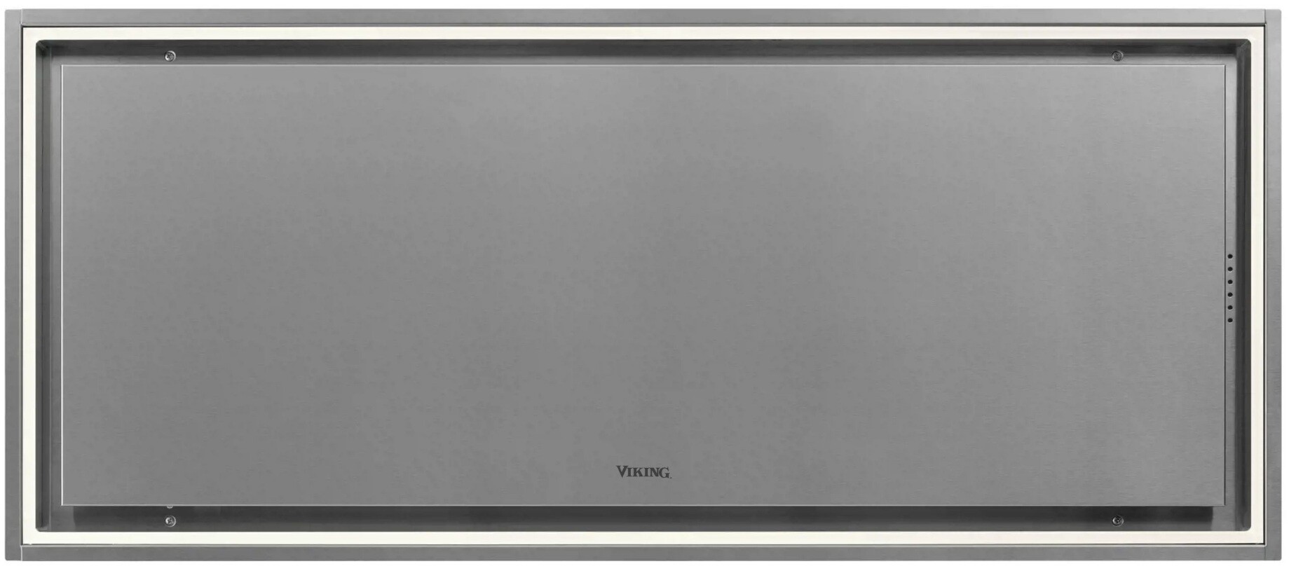Viking MVCEH648SS 48 inch RVL Series Smart PureLine Ceiling Hood with 600 CFM, Peripheral Extraction, LED Lighting and Auto-Stop (Stainless Steel)