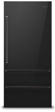 Viking MVDBP6361RBG 36 inch Bottom Freezer Door Panel Set in Black Glass, Right Hinge (Refrigerator Not Included)