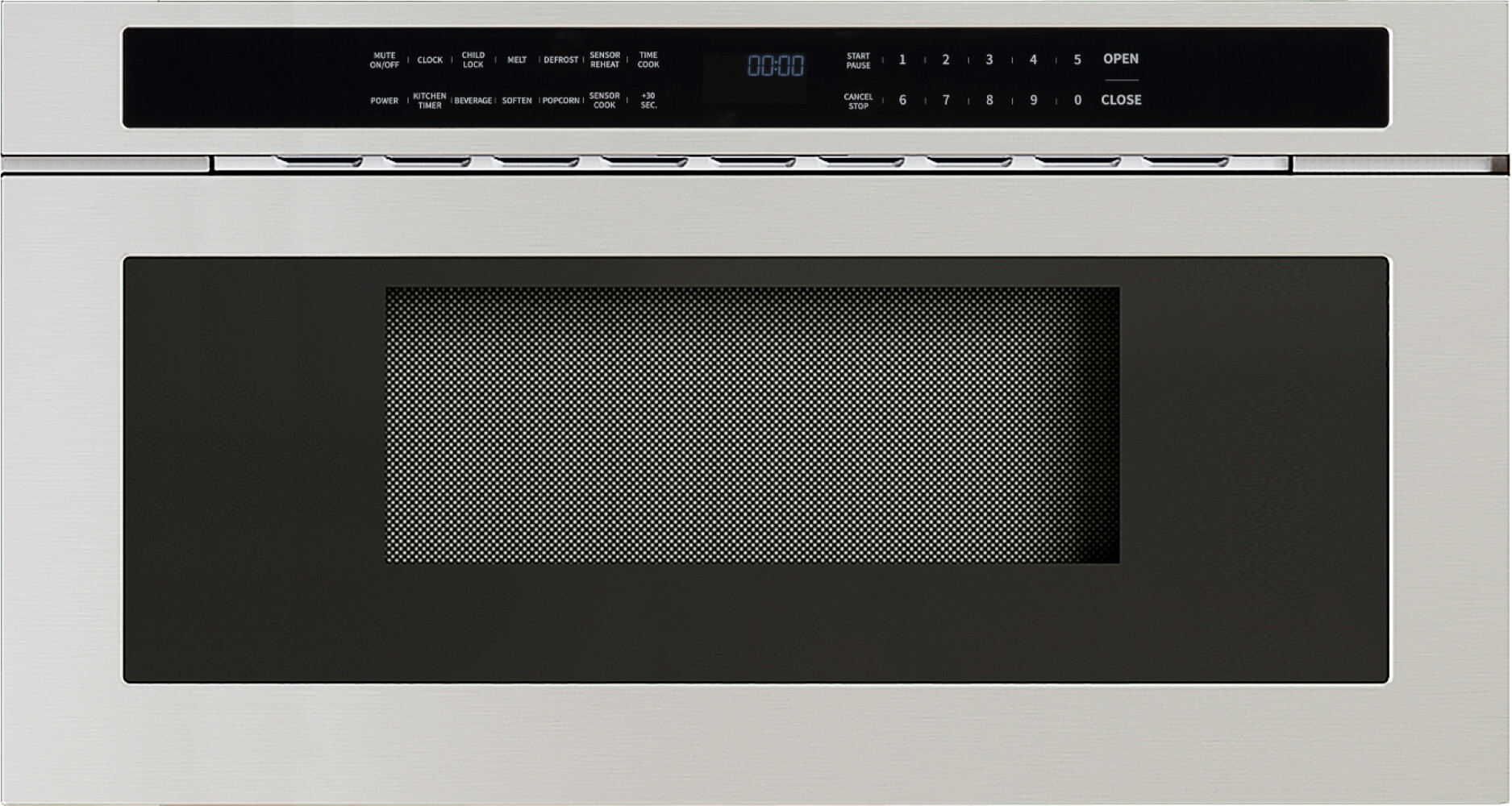 Zephyr MWD3001AS 30 inch Microwave Drawer with 1.2 cu. ft. Capacity, 1000 Watts Cooking Power, Sensor Cooking and Easy Clean Coating in Stainless Steel