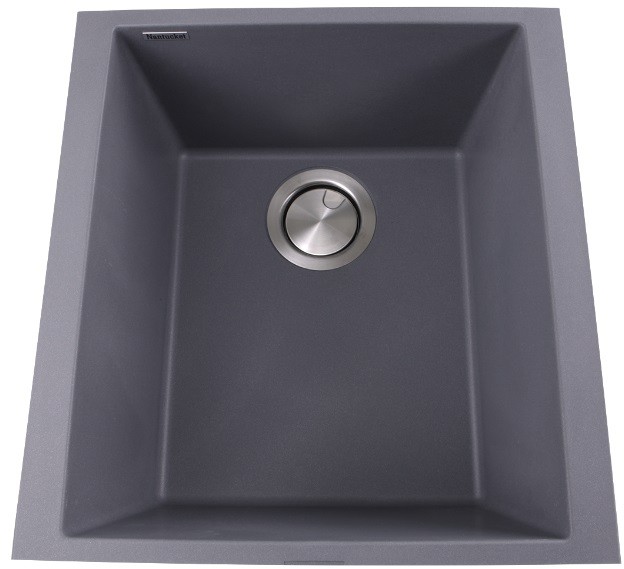 Nantucket Sinks Plymouth Collection Undermount Granite Rectangle Sink PR1716TI