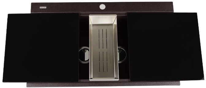 Nantucket Sinks Plymouth Collection Drop-In Granite Composite Rectangle Sink PR3420PSBR