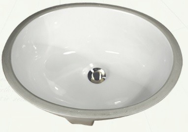 Nantucket Sinks Great Point Collection Undermount Vitreous China Oval Sink GB15X12W