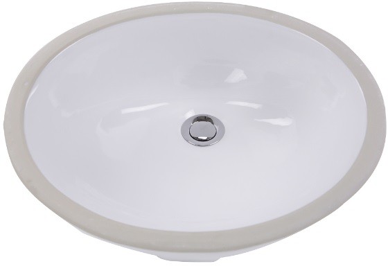 Nantucket Sinks Great Point Collection Undermount Vitreous China Oval Sink GB17X14W