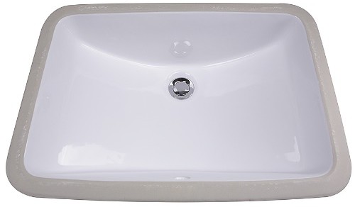 Nantucket Sinks Great Point Collection Undermount Vitreous China Rectangle Sink GB18X12W