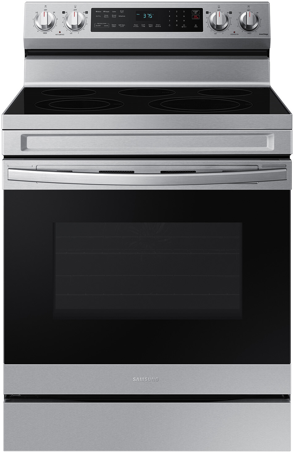 Samsung NE63D6511SR 6.3 Cu. Ft. Smart Freestanding Energy Star Certified Electric Range With Air Fry In Stainless Steel - Energy Star, Smart