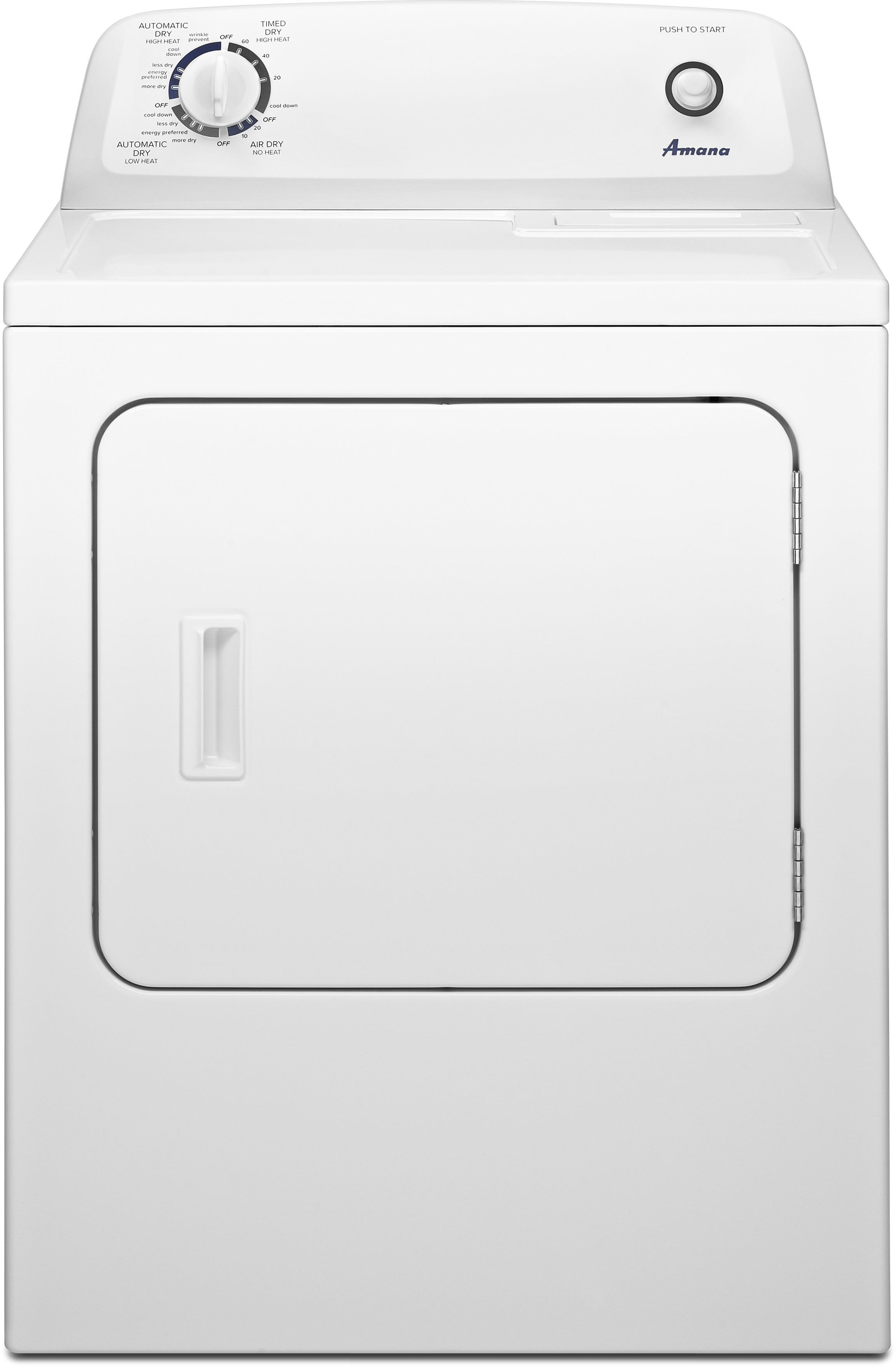 Amana NGD4655EW 29 inch Front Load Gas Dryer with 6.5 cu. ft. Capacity, Wrinkle Prevent Option, 11 Dryer Cycles in White