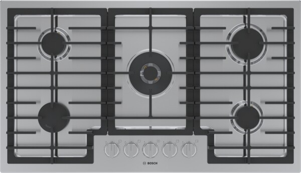 Bosch - 800 Series Built-In Gas Cooktop with 5 burners with FlameSelect