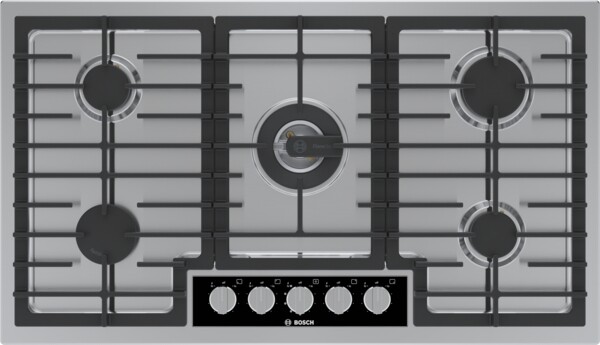 Bosch - Benchmark Series Built-In Gas Cooktop with 5 burners with FlameSelect