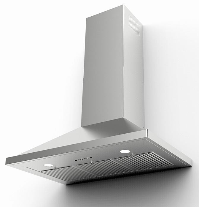 Faber NOPR36SSV 36 inch Nova Pro Wall Mount Range Hood with Variable Air Management System, 600 CFM, Dishwasher Safe Baffle Filters, in Stainless Steel