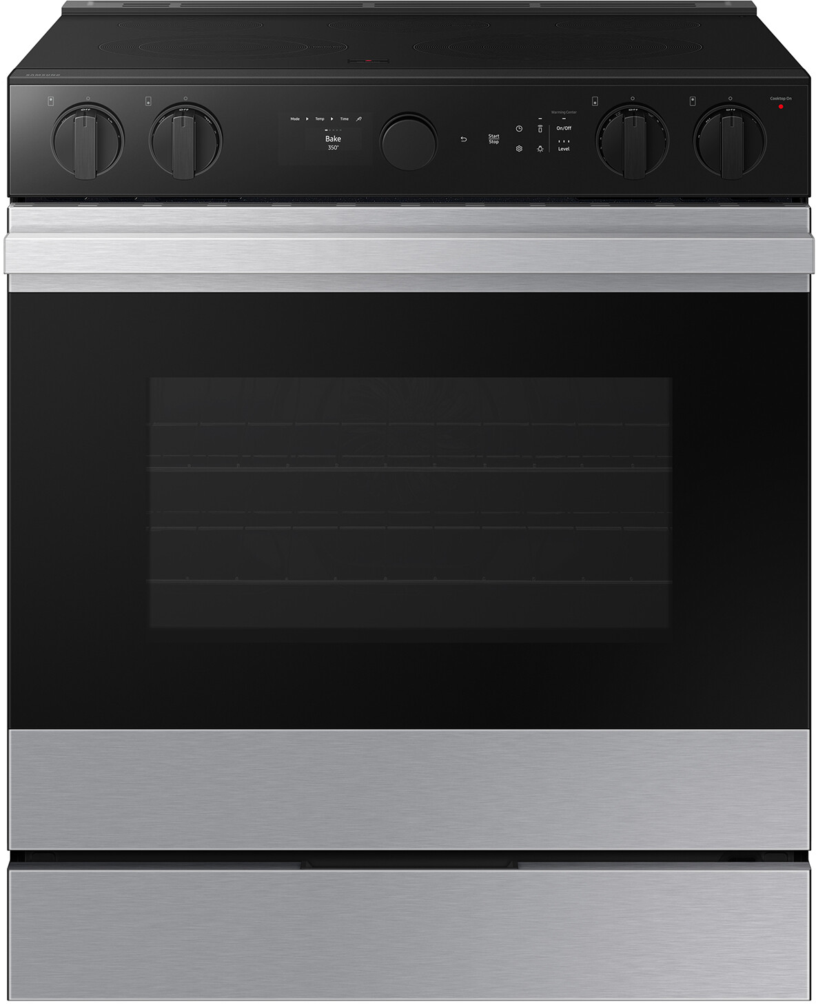 Samsung - Bespoke 6.3 Cu. Ft. Slide-In Electric Range with Air Sous Vide