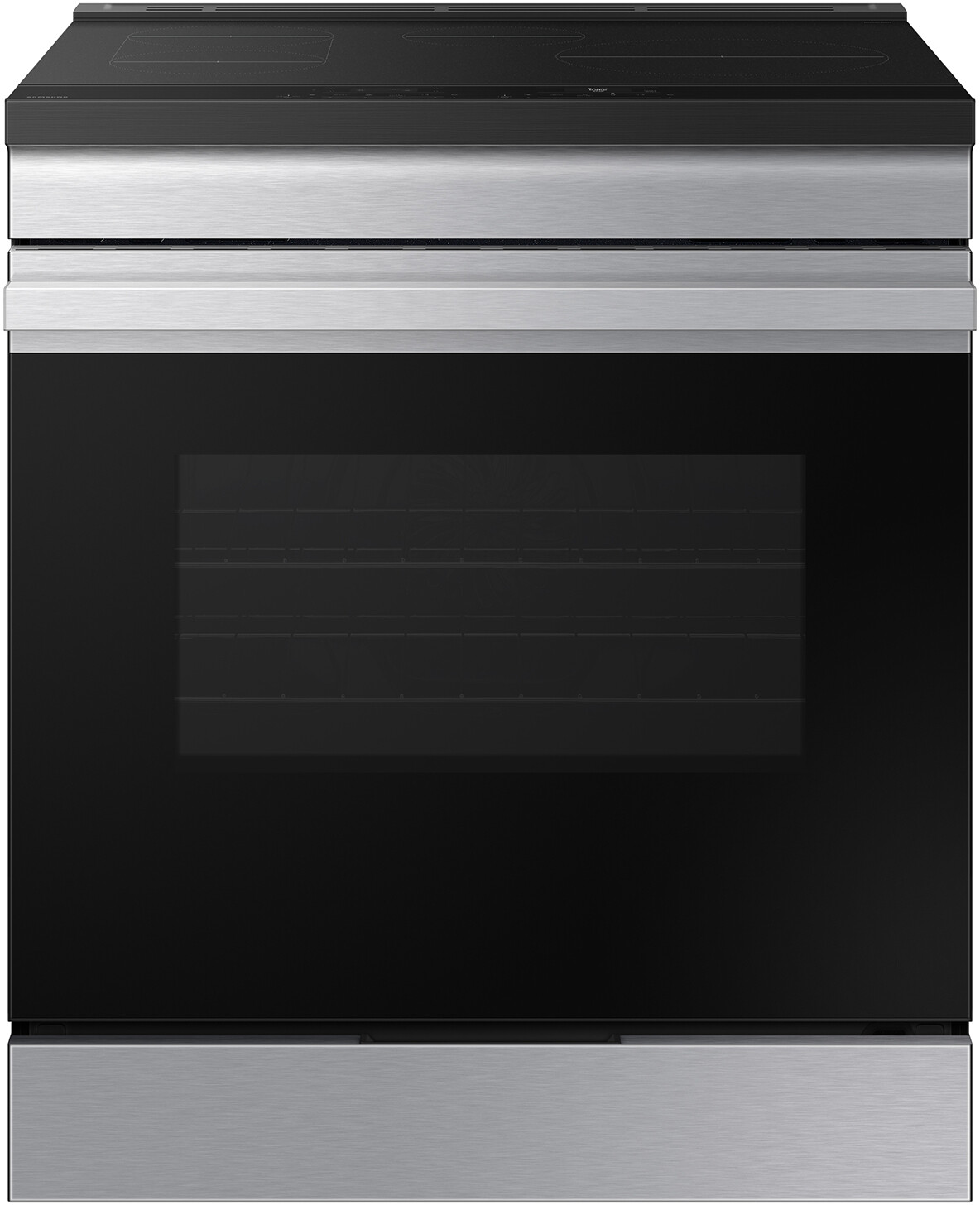 Samsung - Bespoke 6.3 Cu. Ft. Slide-In Electric Induction Range with Anti-Scratch Glass Cooktop