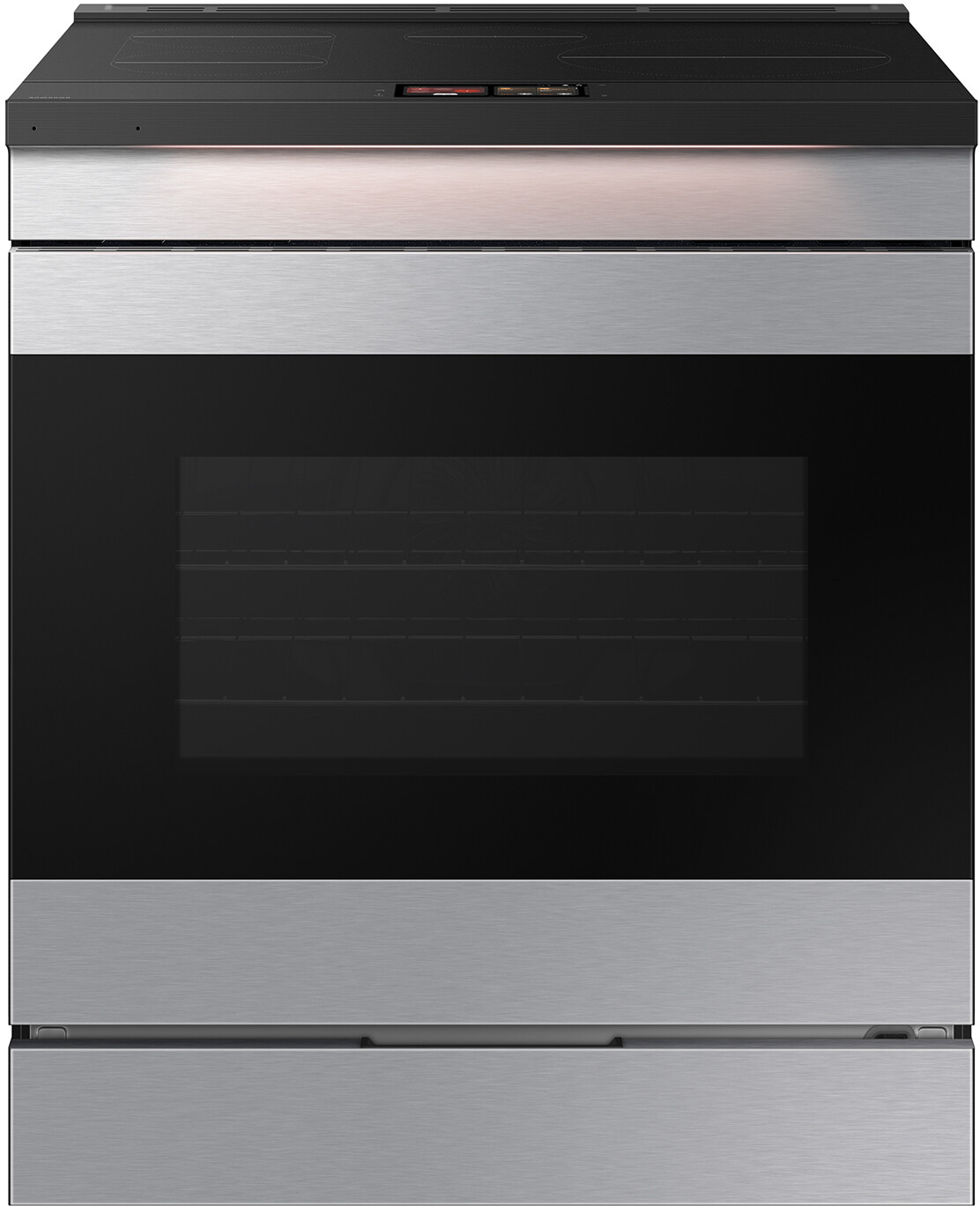 Samsung - Bespoke 6.3 Cu. Ft. Slide-In Electric Induction Range with AI Home Display