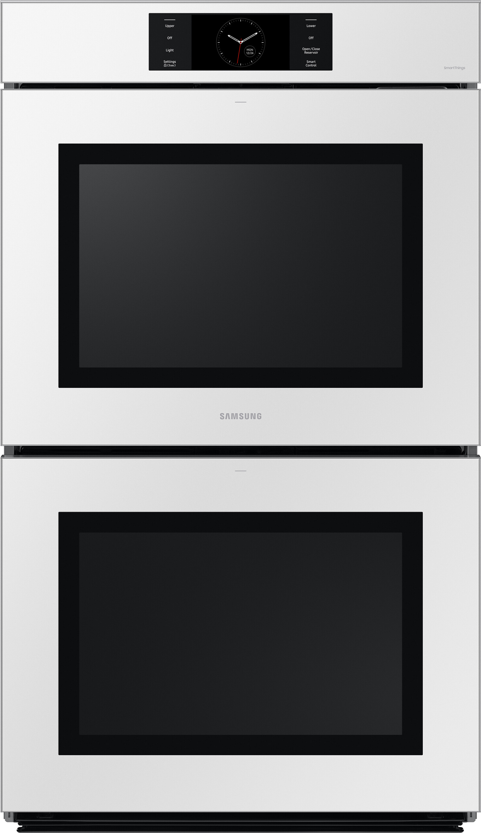 Samsung NV51CB700D12 30 inch Bespoke Smart Double Wall Oven with AI Pro Cooking Camera, Air Fry, Air Sous Vide, Duo Flex, Full Steam Cook and 7 inch LCD Display (White Glass)