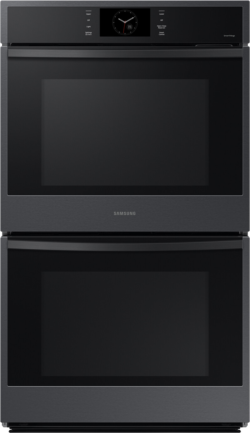 Samsung NV51CG600DMT 30 inch Smart Double Wall Oven with 10.2 cu. ft. Capacity, Steam Cook, Air Sous Vide, No-preheat Air Fry and Dual Convection (Matte Black Steel)