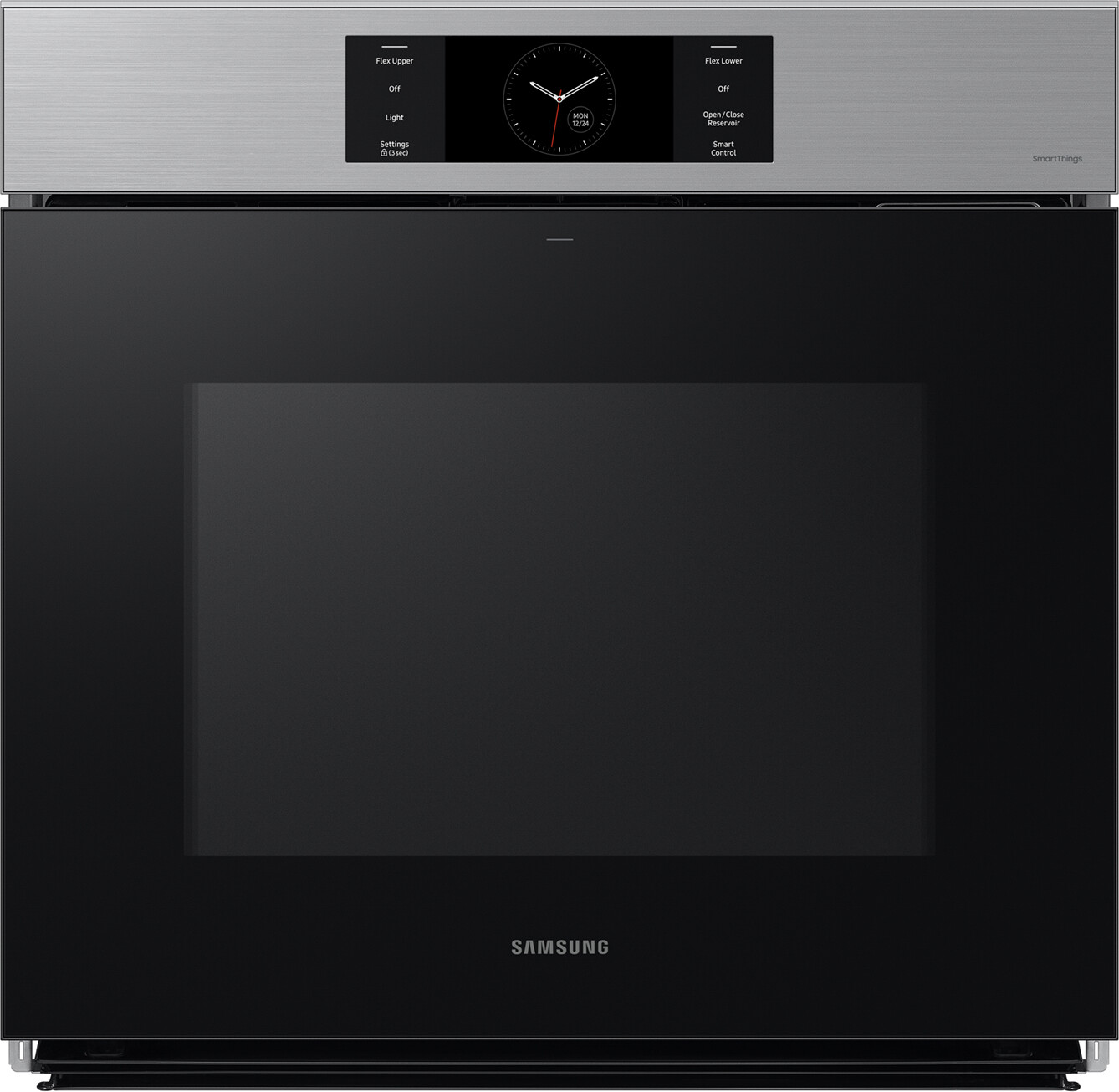 Samsung NV51CG700SSR 30 inch Bespoke Smart Single Wall Oven with 5.1 cu. ft. Capacity, AI Pro Cooking Camera, Air Fry, Air Sous Vide, Duo Flex, Full Steam Cook and 7 inch LCD Display in Matte Black (Stainless Steel)