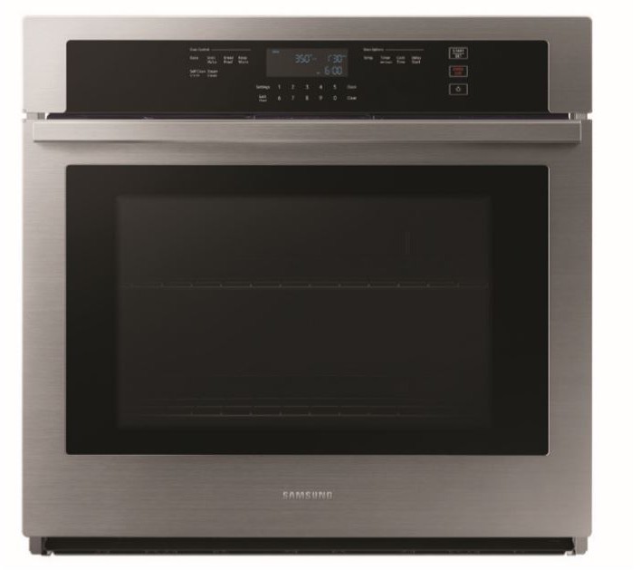 Samsung NV51T5511SS 30 inch Smart Single Wall Oven with 5.1 cu. ft. Capacity, Digital Touch Controls, Blue Ceramic Interior, Wi-fi (Stainless Steel)