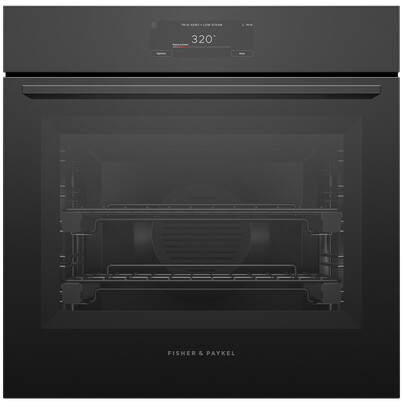 Fisher & Paykel OS24SAMHUB5 24" Series 11 Minimal Combi-Steam Oven - Black Glass Finish, Steam Cooking, Convection Cooking, Minimal Design