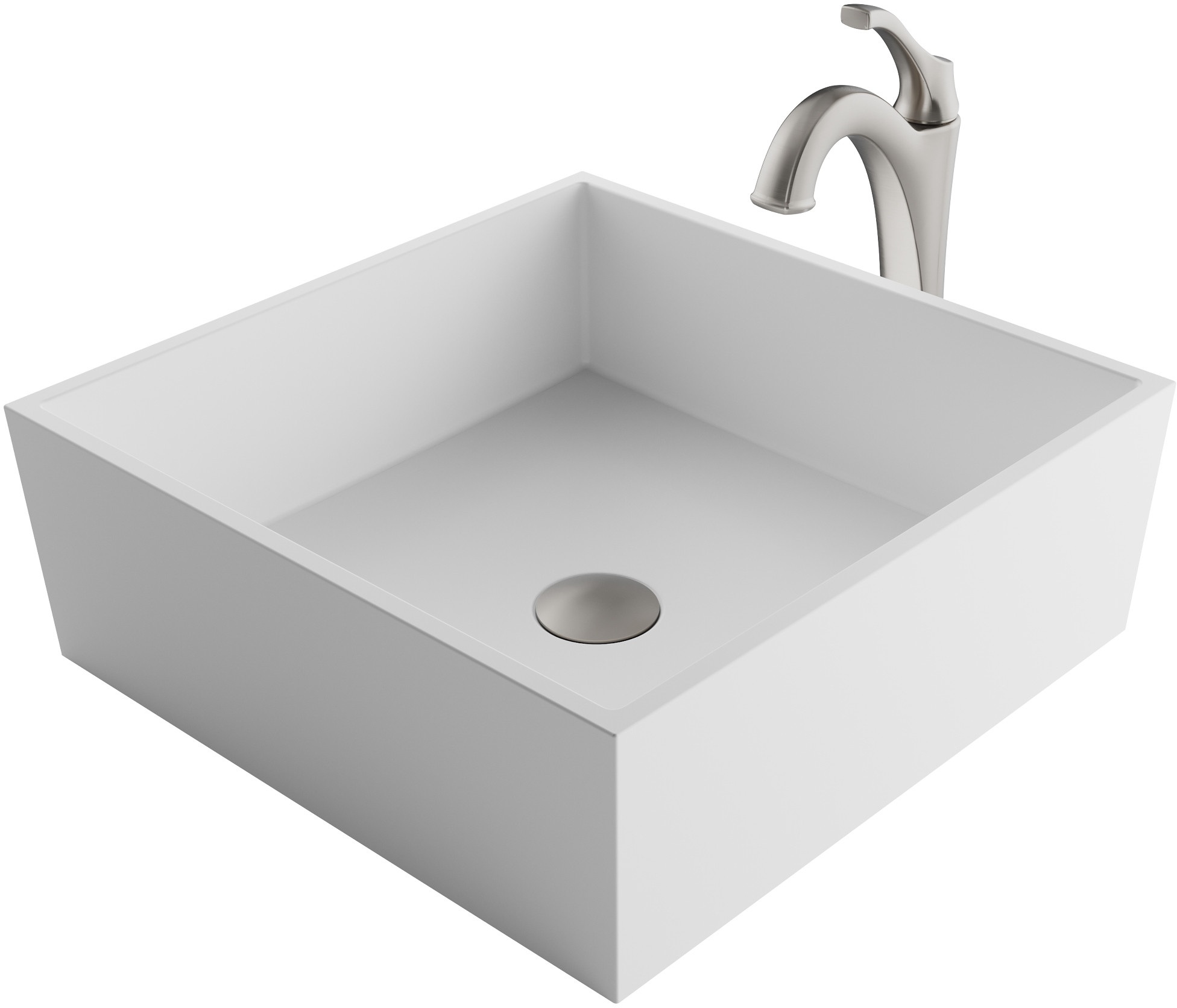 Kraus Natura Sink & Faucet Combination CKSV5MW1200SFS