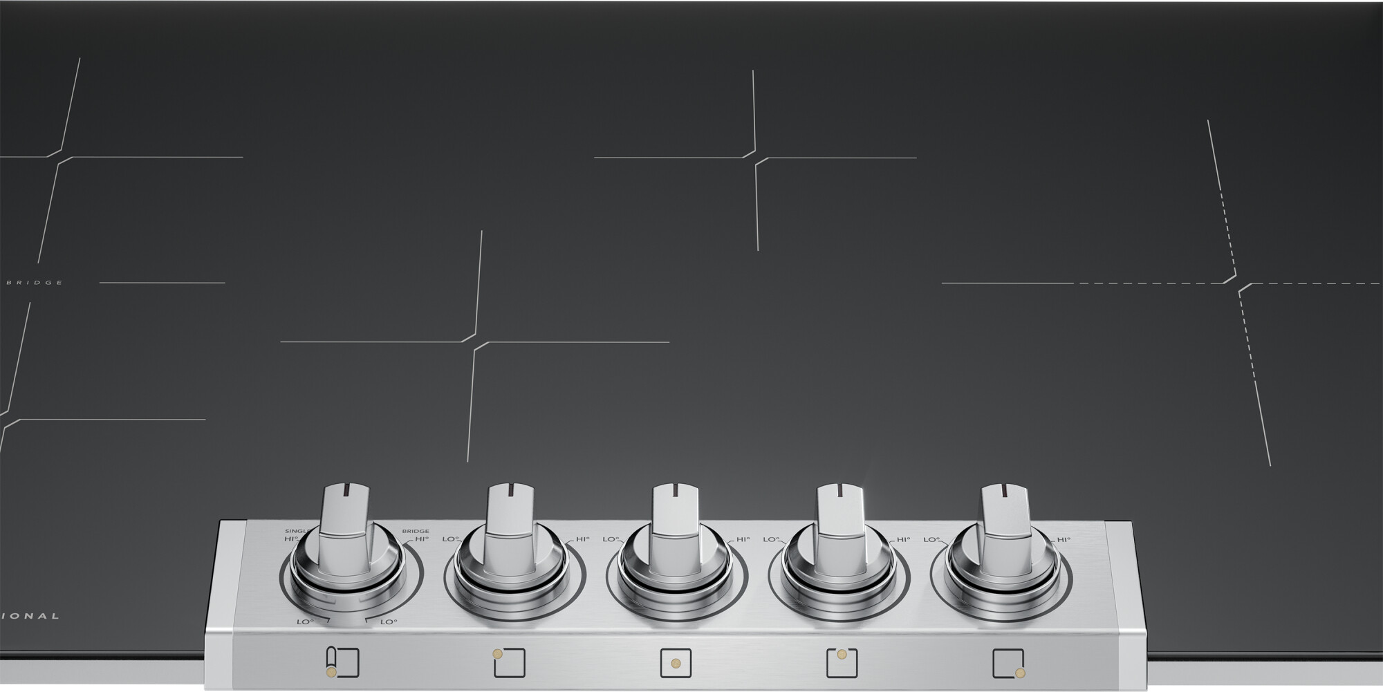 Frigidaire Professional 36" Induction Cooktop with Easy-To-Clean Surface, Extra-Large Burner, Front Control Knobs, Unisex