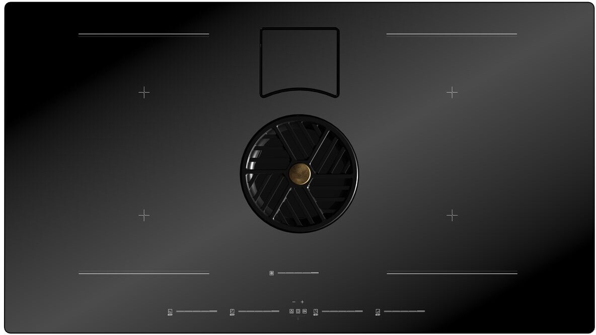 Bertazzoni PE364IDDNET 36 inch Induction Downdraft Cooktop with 4 Elements, Touch Controls, 400 CFM and Pot Detection in Black