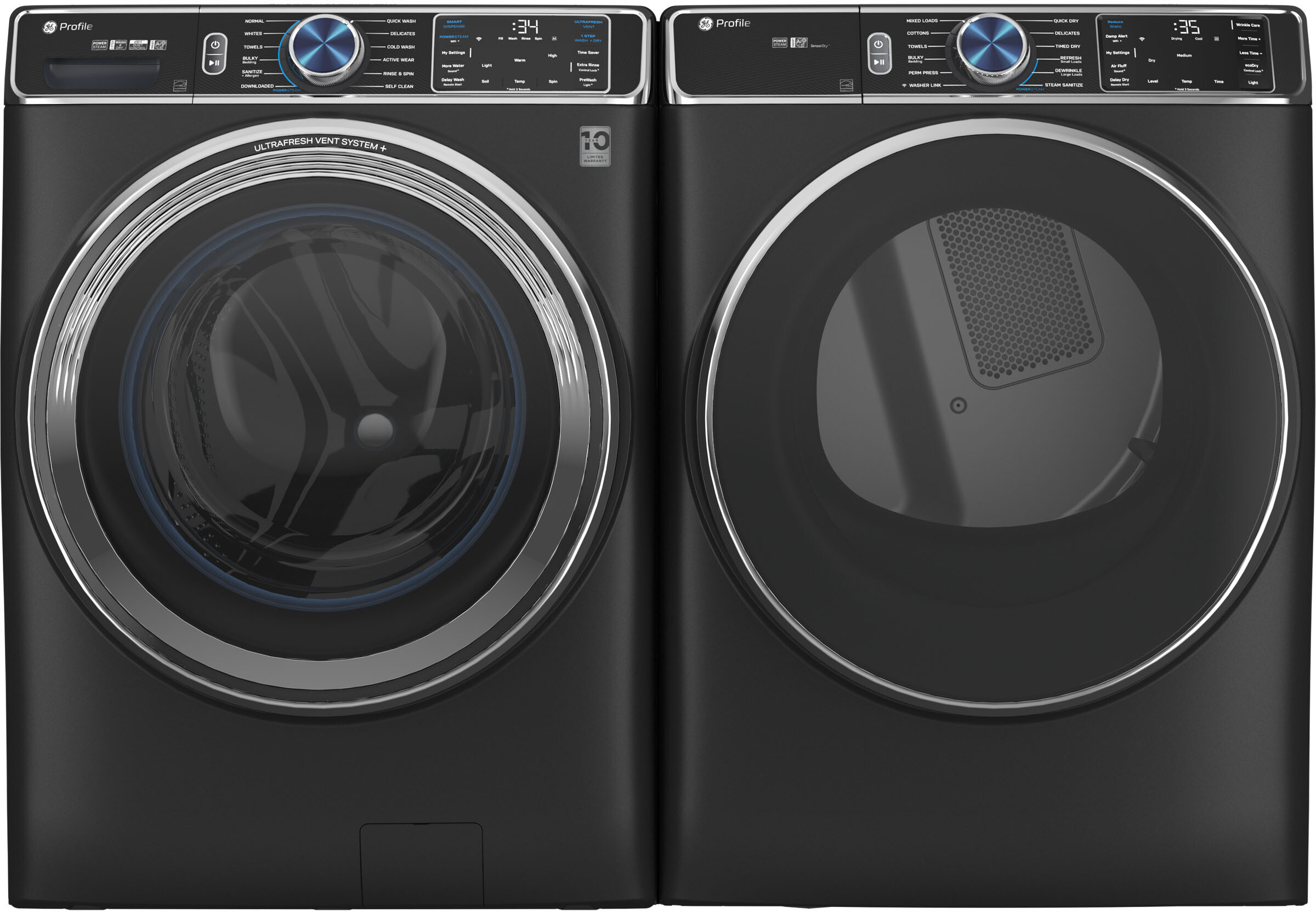 GE Front Load Washer & Dryer Set GEWADRGWS9501