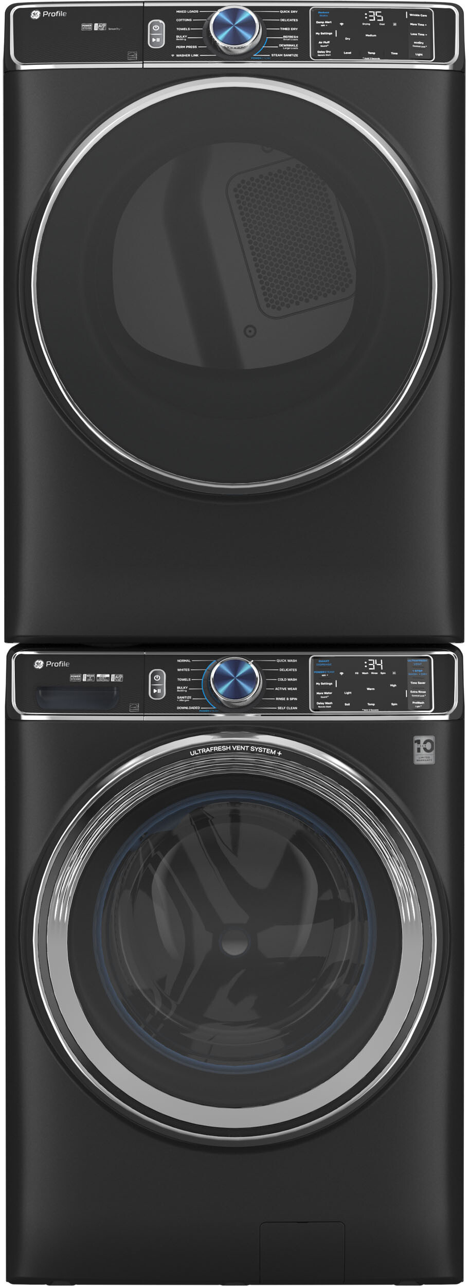 GE Front Load Washer & Dryer Set GEWADRGWS9502