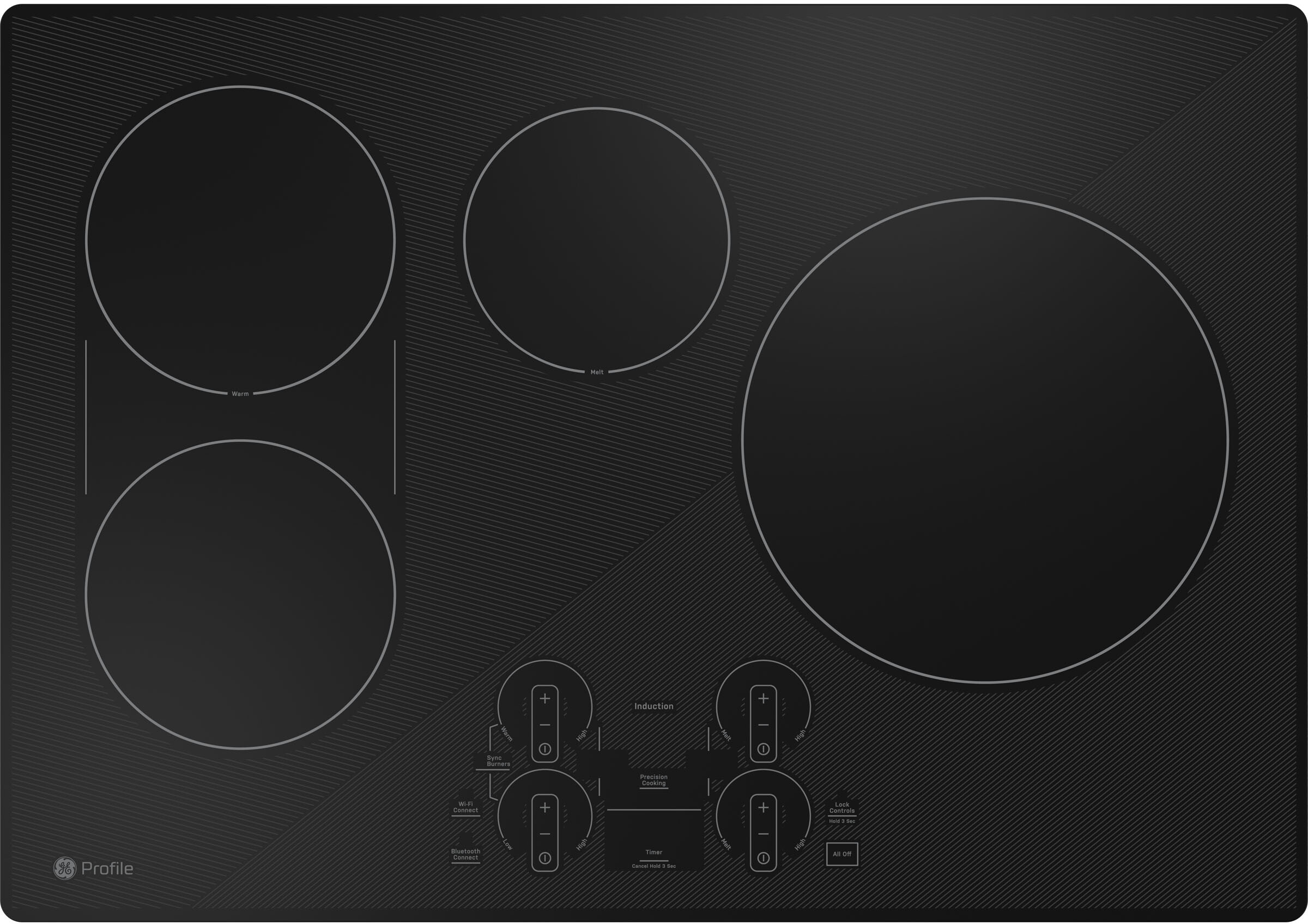 Profile 30"" Induction Drop-In Cooktop - GE PHP9030DTBB