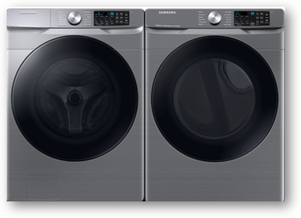 Samsung Front Load Washer & Dryer Set SAWADREAP6300 -  WF45B6300AP