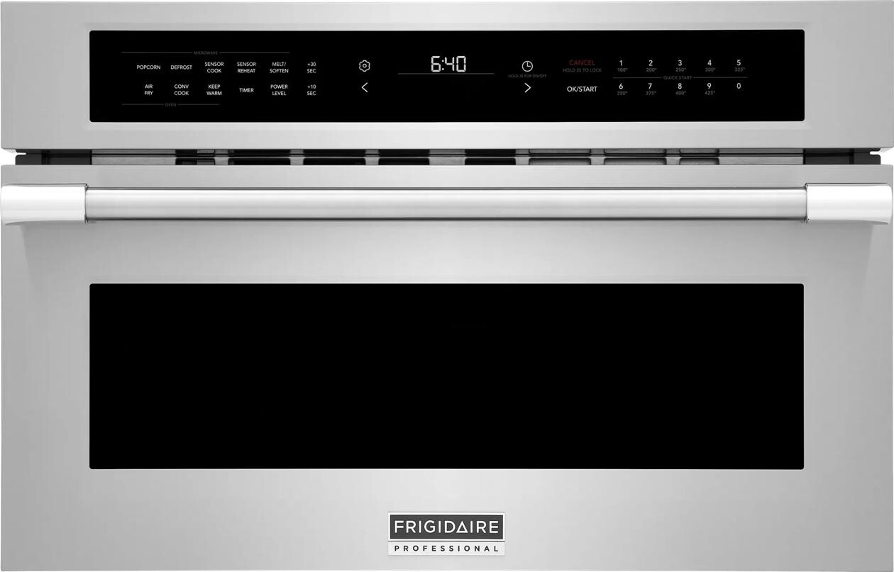 Frigidaire PMBD3081BF Professional 30 inch Built-In Convection Microwave Oven with 1.6 cu. ft. Capacity, 1000 Watts Cooking Power, Air Fry and Convection in Stainless Steel