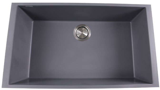 Nantucket Sinks Plymouth Collection Undermount Granite Composite Rectangle Sink PR3018TI