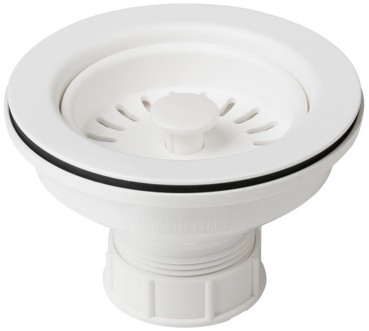 Kraus PST1-WH Kitchen Sink Basket Strainer, White