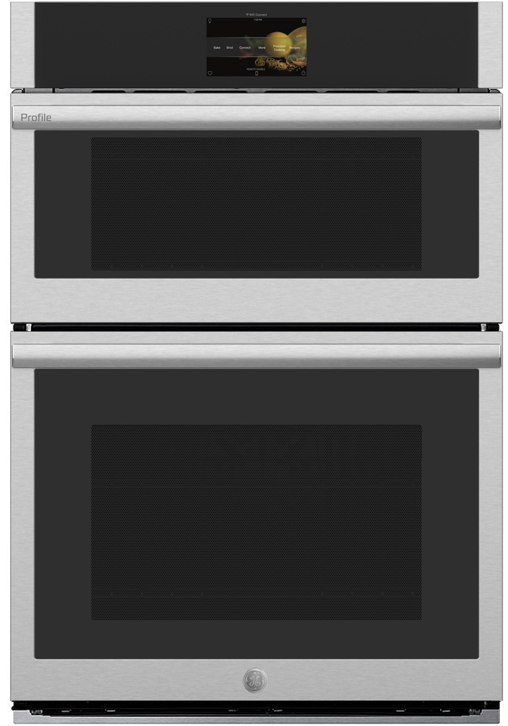 GE Profile™ 30 in. Combination Double Wall Oven with Convection, Air Fry, Steam, Sous Vide, and Advantium® Technology in Stainless Steel | PT9900SWSS