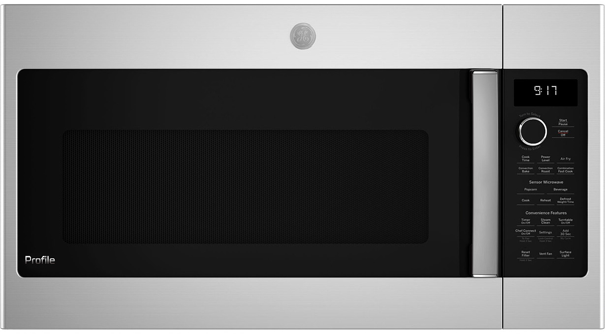 GE Profile PVM9179RYSS 30 inch Over the Range Microwave with 1.7 cu. ft. Capacity, Air Fry, Chef Connect, 950 Watts Cooking Power and 300 CFM in Stainless Steel