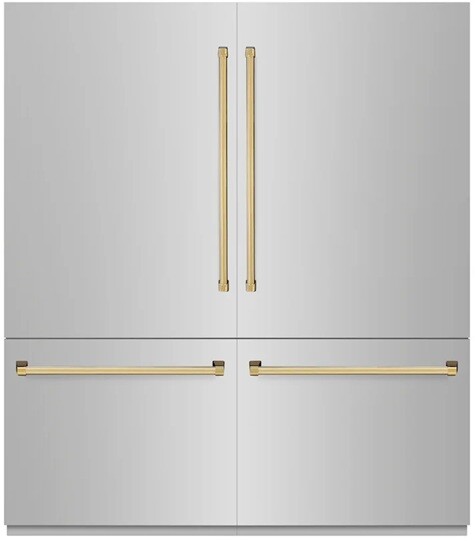 ZLINE 72 Inch autograph 72" Built In Counter Depth French Door Refrigerator RBITZ30472G | Fridge.com