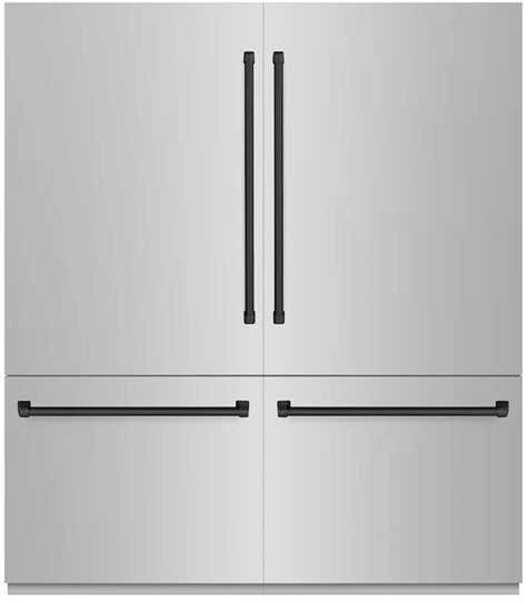 ZLINE 72 Inch autograph 72" Built In Counter Depth French Door Refrigerator RBITZ30472MB | Fridge.com