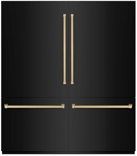 ZLINE 72 Inch autograph 72" Built In Counter Depth French Door Refrigerator RBITZBS72CB | Fridge.com