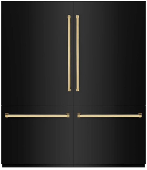 ZLINE 72 Inch autograph 72" Built In Counter Depth French Door Refrigerator RBITZBS72G | Fridge.com